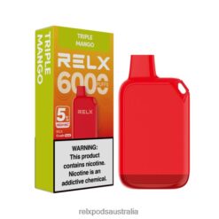 RELX Store Melbourne - RELX Crush Pocket 6000 5% High Nic Triple Mango J228H4170