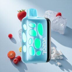 VOZOL RAVE 40000 Australia vapes Blue Razz Ice with Beat-Synced Party Mode & 1000mAh Battery