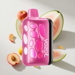 VOZOL RAVE 40000 Strawmelon Peach Disposable Vape with Beat-Synced Party Mode Australia vapes