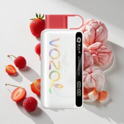 VOZOL STAR 9000/12000 Strawberry Raspberry Cherry with Shake Display & Recycled Plastic Australia vapes