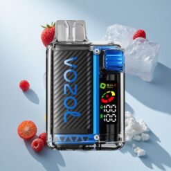 VOZOL Vista 20000 Puffs Blue Razz Ice Australia vapes with OLED Screen & Dual Mesh Coil