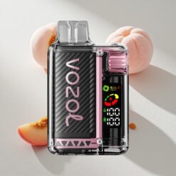VOZOL Vista 20000 Puffs Peach Ice with OLED Screen & Recyclable PCR Material Australia vapes
