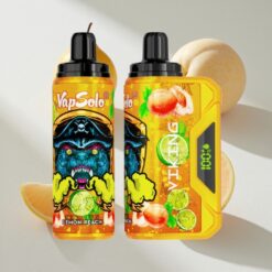 VapSolo VIKING 12000 Puffs Lemon Peach Disposable Vape with Type-C Charging Australia vapes
