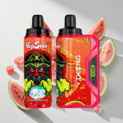 VapSolo VIKING 12000 Puffs Watermelon Ice Disposable Vape with LED Display & Type-C Charging Australia vapes