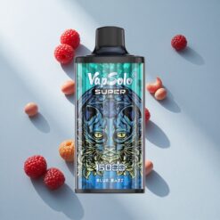Vapsolo Super 15000 Puffs Blue Razz Disposable Vape with 40ml E-Liquid & Type-C Charging Australia Vapes