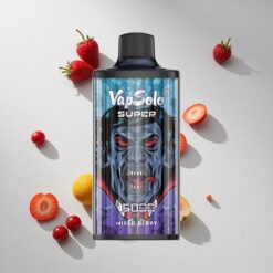Vapsolo Super 15000 Puffs Mixed Berries Disposable Vape with 40mL E-Liquid & Type-C Charging Australia Vapes