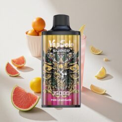 Vapsolo Super 15000 Puffs Super Pink Lemonade Disposable Vape with Type-C Charging Australia vapes