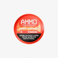 Spicy Mango AMMO Nicotine Pouches – Coconut Fiber